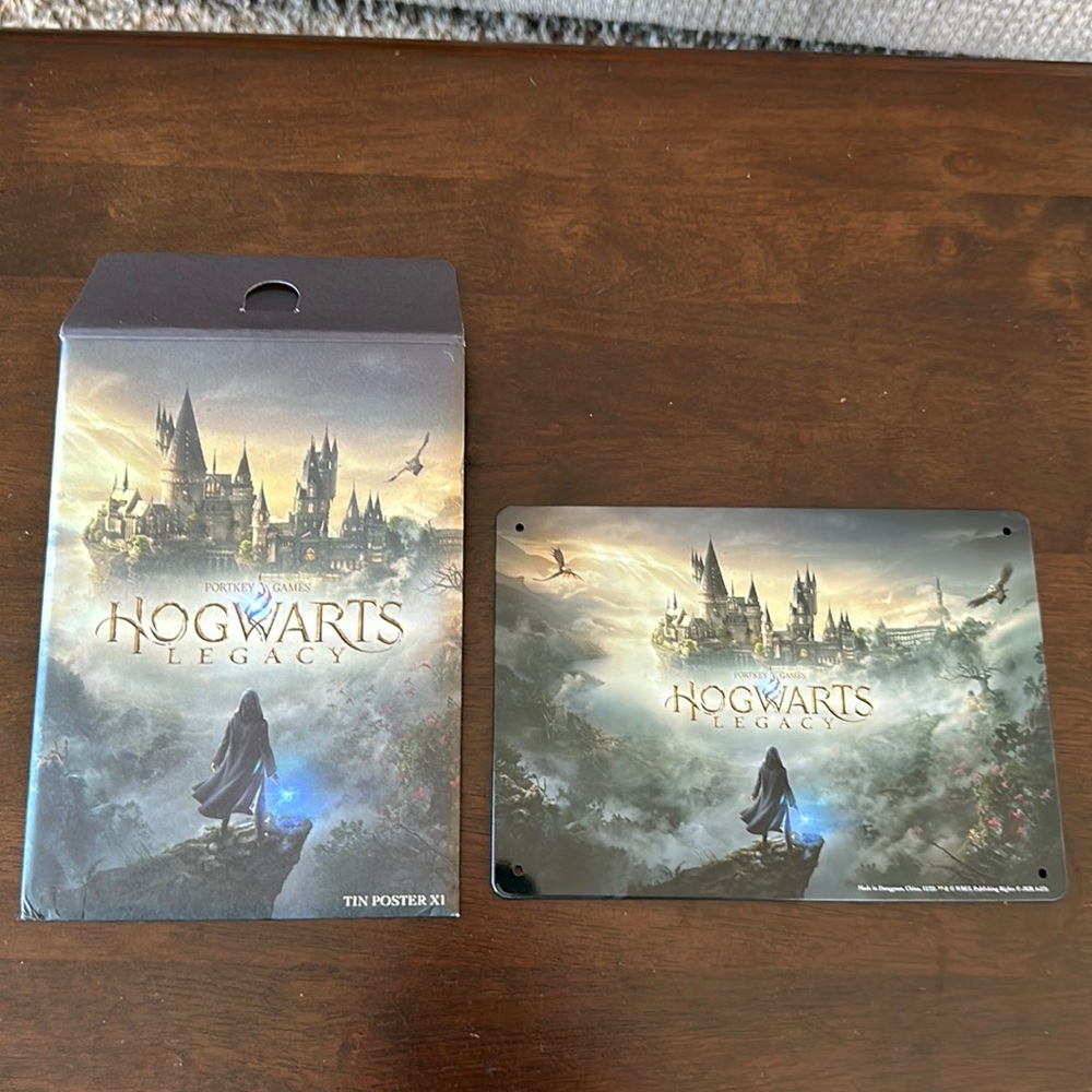Harry Potter Legacy metal tin poster 7.5” x 5.5”